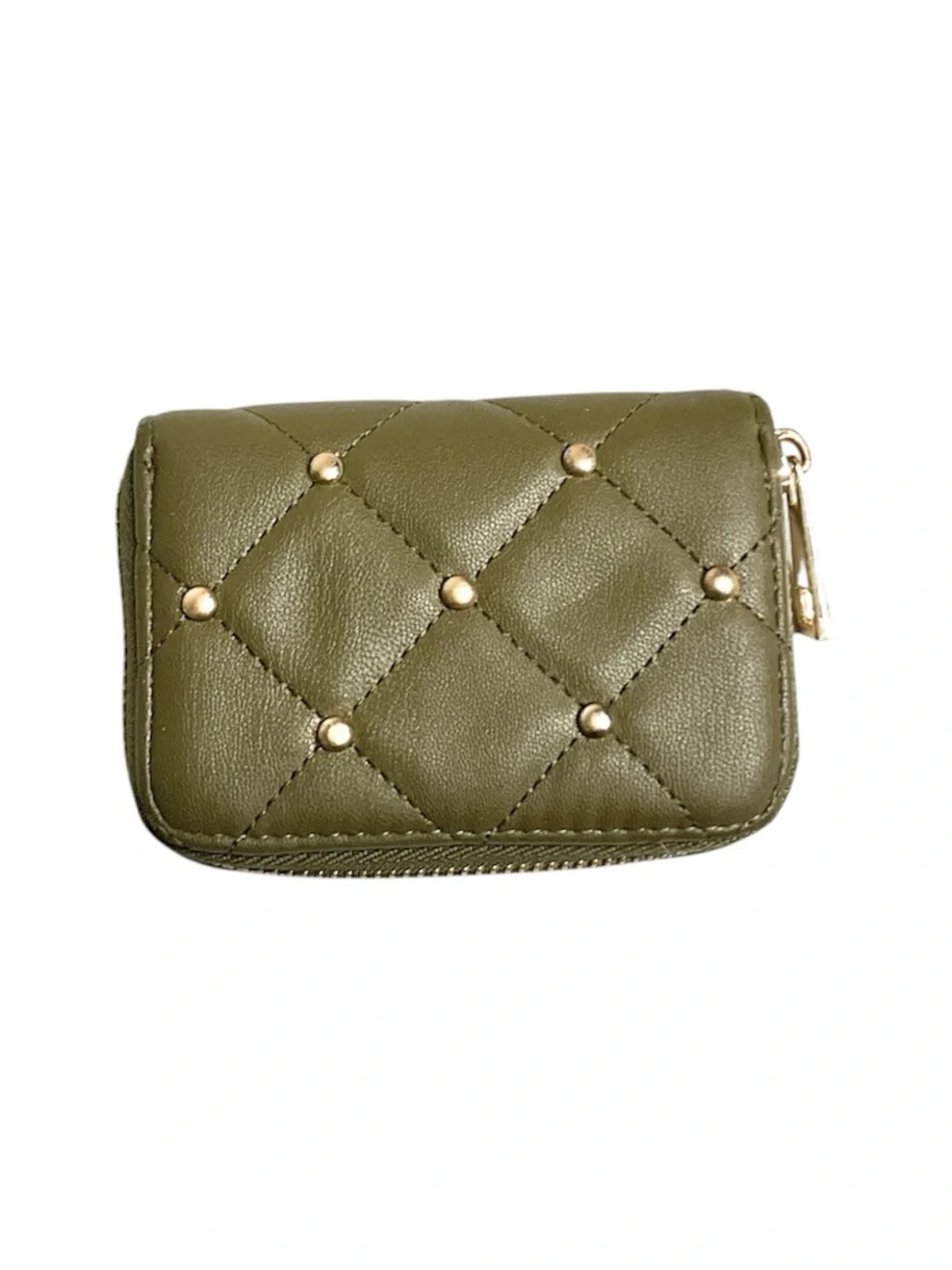 Like Dreams Olive Green Zip-Around Women's Wallet 5 in x 3 in